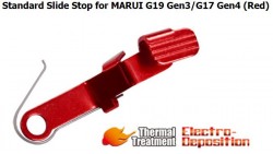 Guarder Standard Slide Stop for MARUI G19 Gen3/G17 Gen4 (Red)
