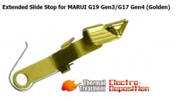 Guarder Extended Slide Stop for MARUI G19 Gen3/G17 Gen4 (Golden)