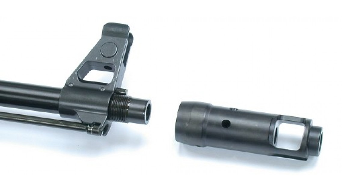 Guarder AK74 Type Steel Flash Hider (14mmCCW - 16mmCW) .
