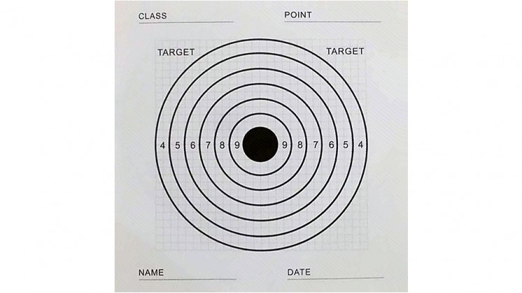SAC Airsoft Paper Targets (172 x 172mm, 200 Sheets)