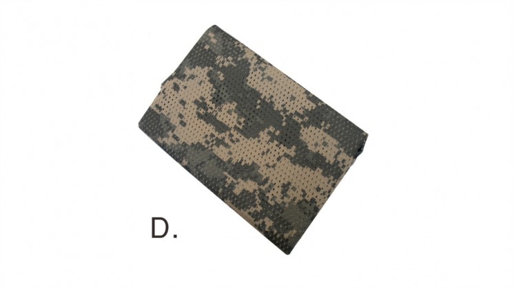 Tactical Military Hunting Camouflage Sniper Cover Multi Scarf Veil Face Mesh Scarves (ACU)