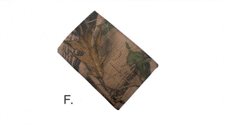 Tactical Military Hunting Camouflage Sniper Cover Multi Scarf Veil Face Mesh Scarves (Tree Leaf)